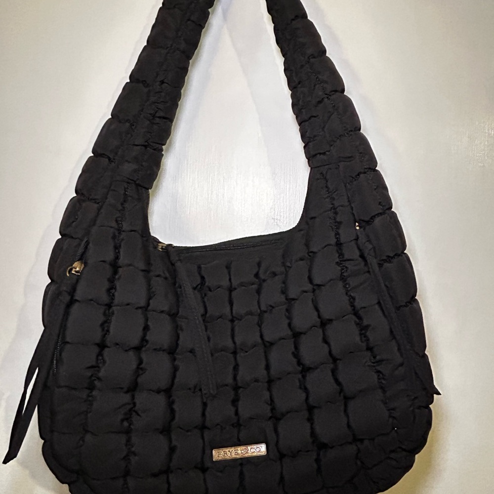 FRYE AND CO. Black Quilted Shoulder Bag